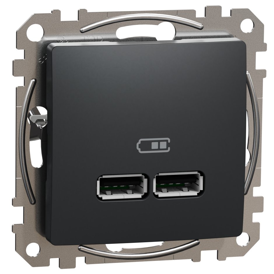 Priza USB Schneider Sedna Antracit 2.1A