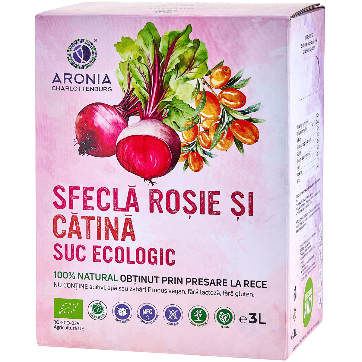 Suc Sfeclă și Cătină 3L Aronia Charlottenburg