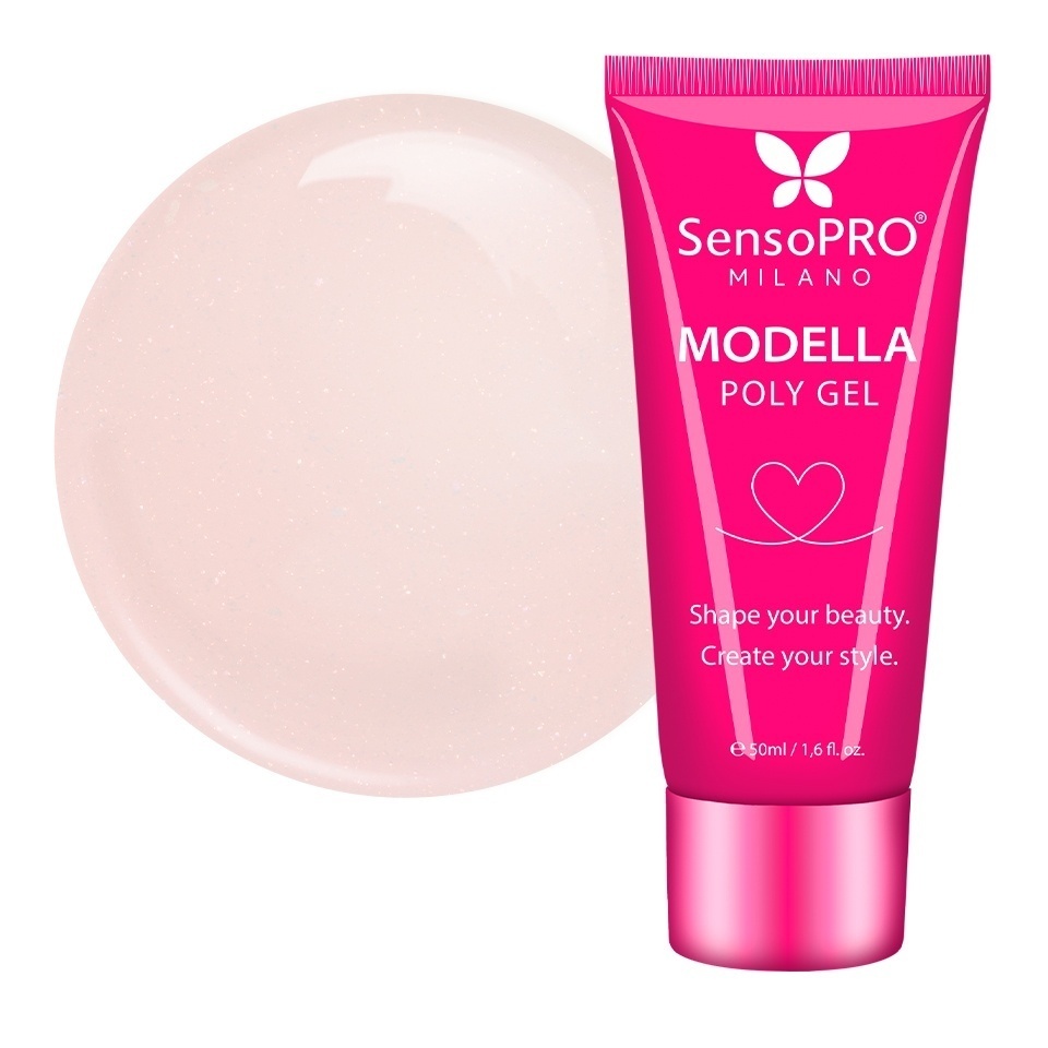 Polygel MODELLA SensoPRO Milano - Peach Veil, 50ml