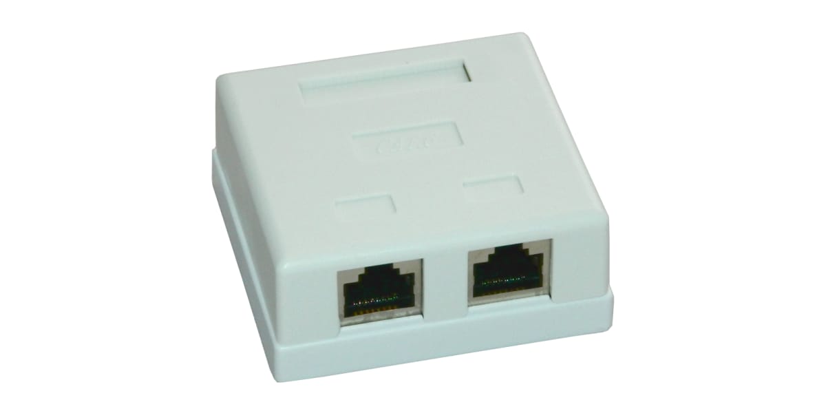 Priza FTP Dubla Cat.6 EMTEX EMT-FTP6-2P-PT - Conexiune Stabila - imagine 2