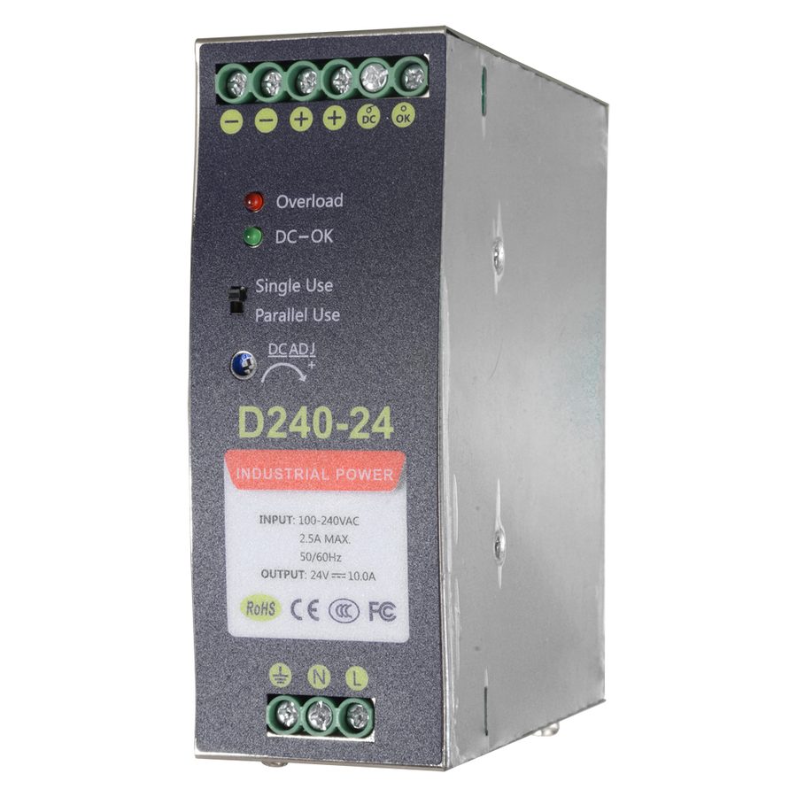 Safer 24V 10A Sursă Alimentare Duală DIN