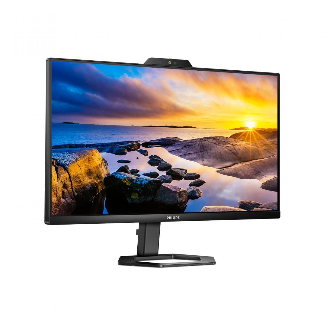 Monitor Philips 23.8" IPS cu Webcam USB-C Full HD Negru - imagine 4