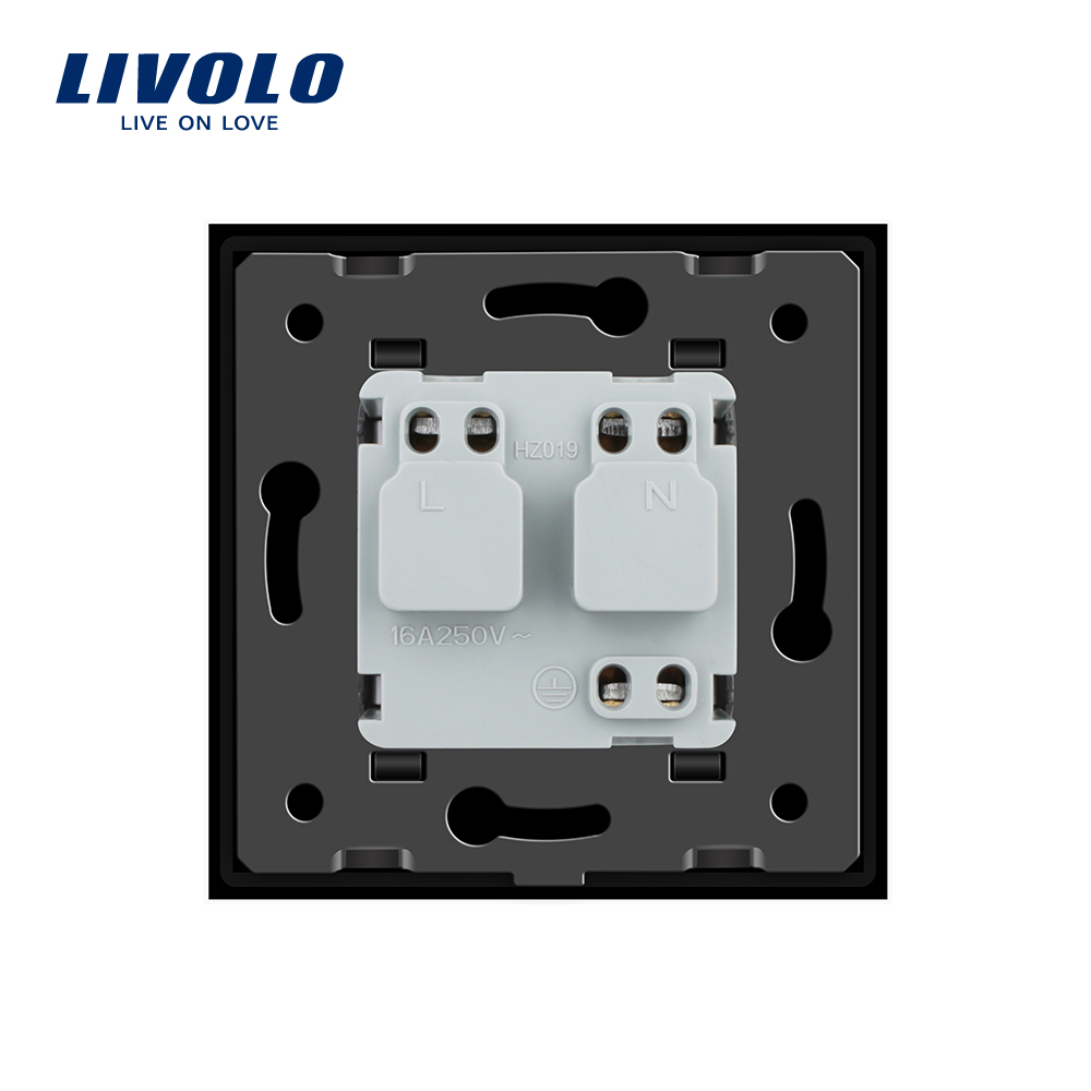 Priza Simplă Livolo Sticlă, IP44, 16A - imagine 4