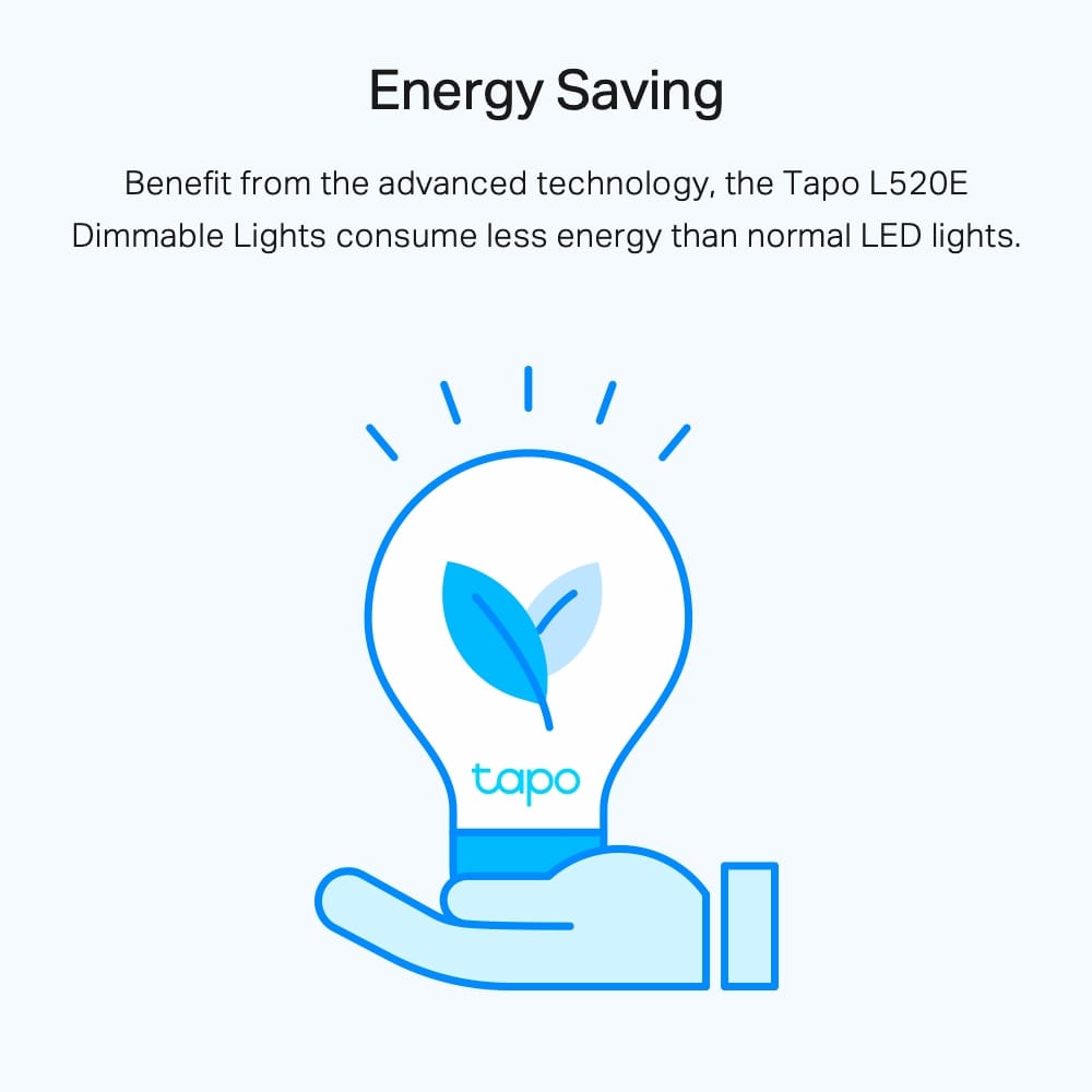 Bec Smart TP-Link Tapo L520E E27 WiFi, Lumina Naturala, 806lm - imagine 7