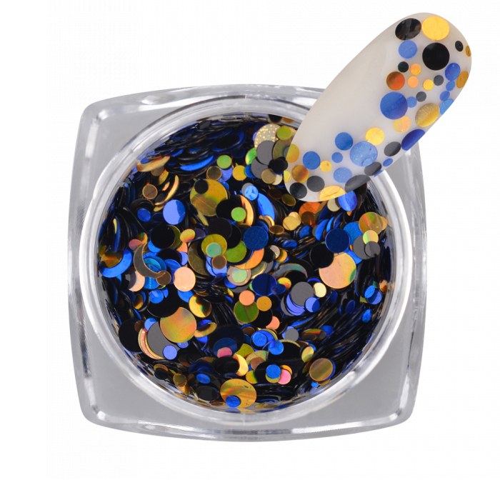 Polkadot Mix Glitter 2M - Decorațiuni Unghii Nailshop