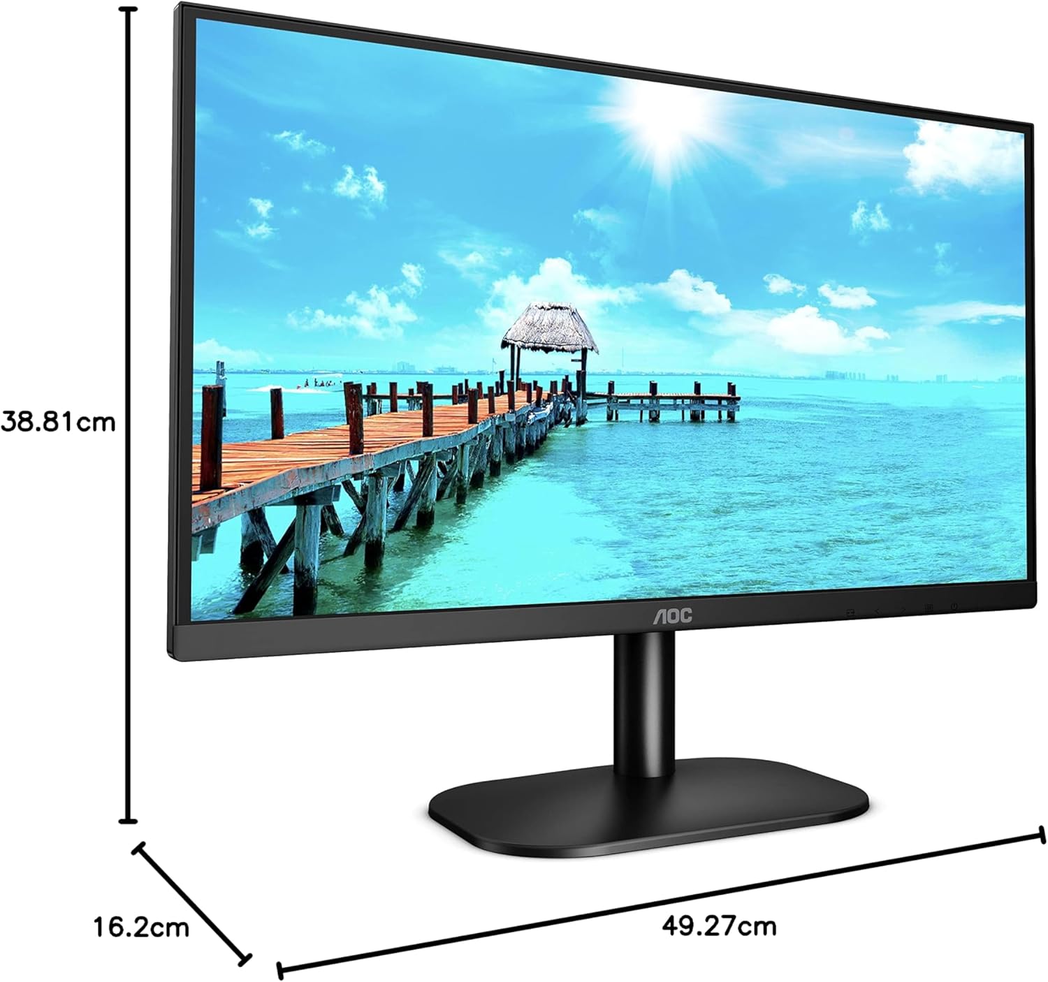 Monitor AOC LED 21.5" Full HD VA - Calitate Superioară | 389 RON - imagine 8