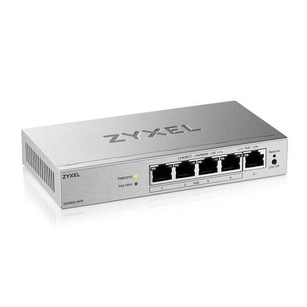 Switch Zyxel GS1200-5HPV3 PoE 5-Port Gigabit Managed - imagine 3