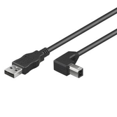 Cablu Imprimantă USB 2.0 2m Unghi 90° KU2AB2-90