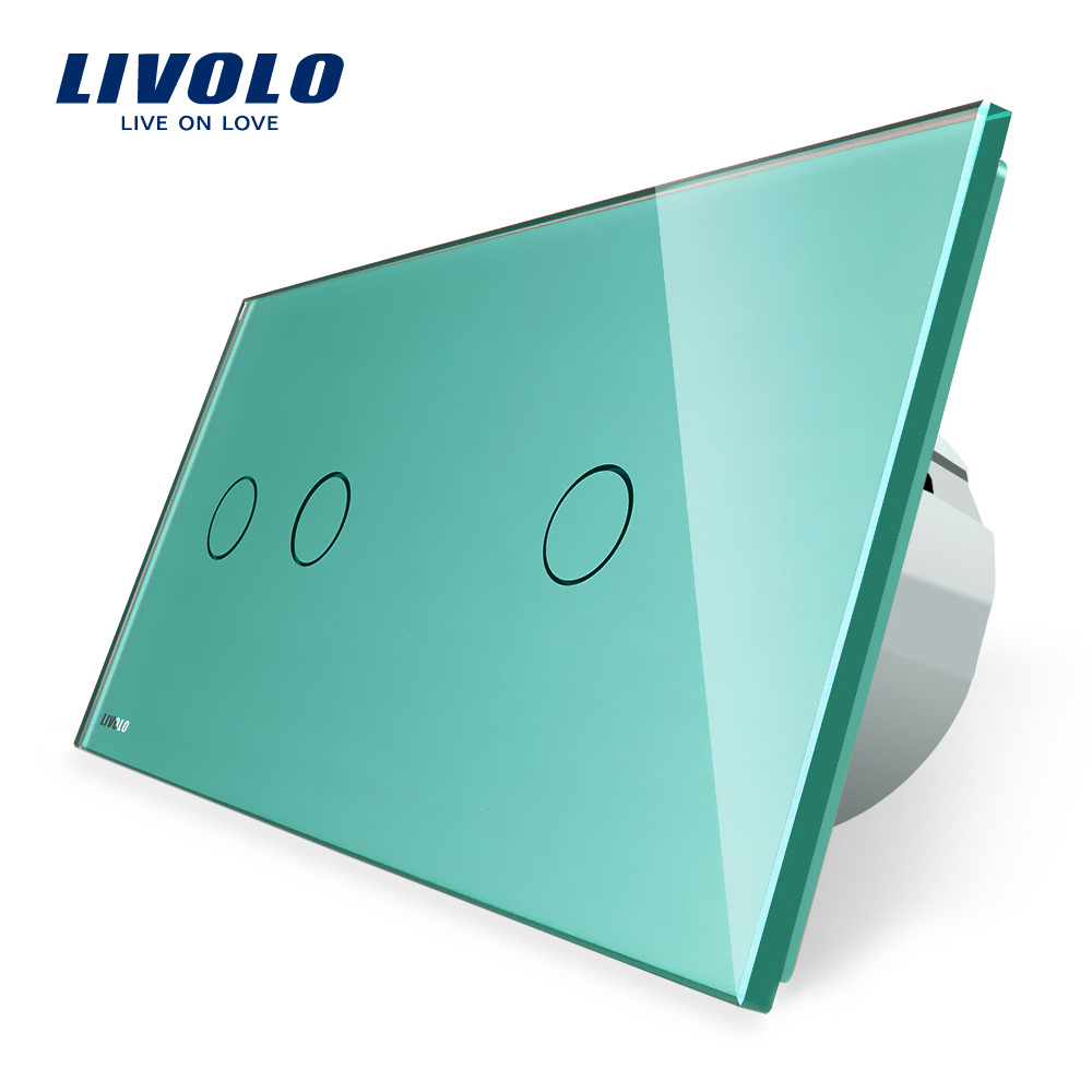 Intrerupator Touch Livolo Dublu+Simplu Sticla - imagine 10