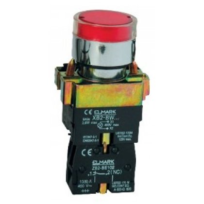 Buton lampă 24V Roșu Elmark BW 3471