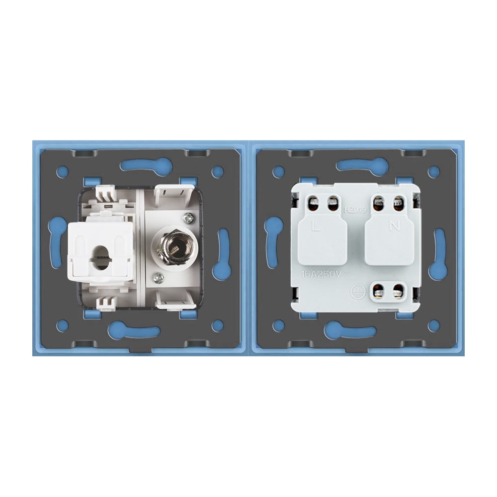 Priza Schuko și TV/Internet Livolo cu Rama Sticlă - imagine 15