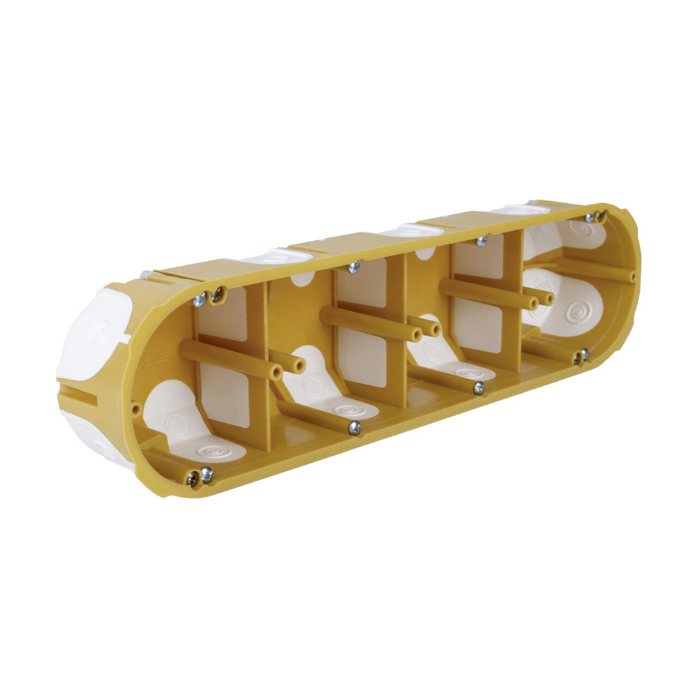 Doza aparataj Kopos KPL64-50/4LDNA, 4 module, galben