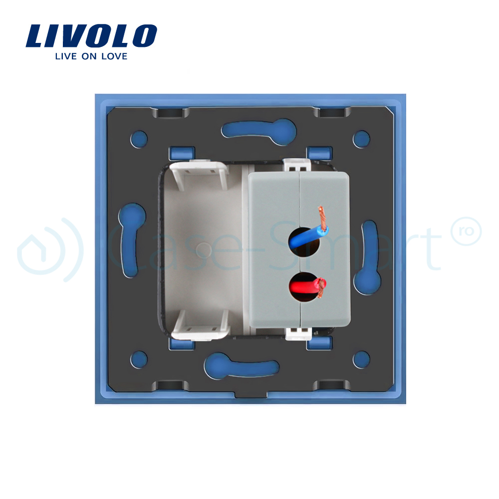 Priza USB Livolo cu Rama Sticlă - imagine 16