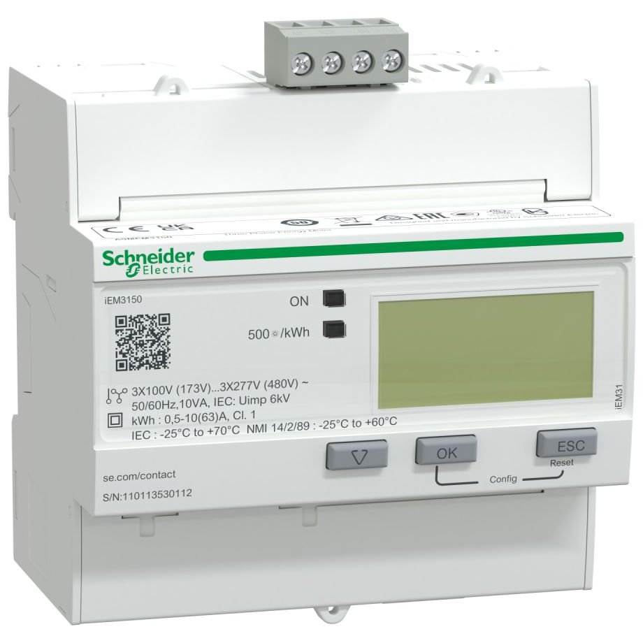 Contor Energie Schneider A9MEM3150, 63A, Modbus