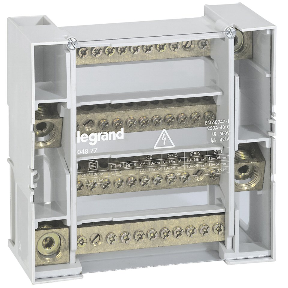 Repartitor Legrand 4P 250A 12 Moduri