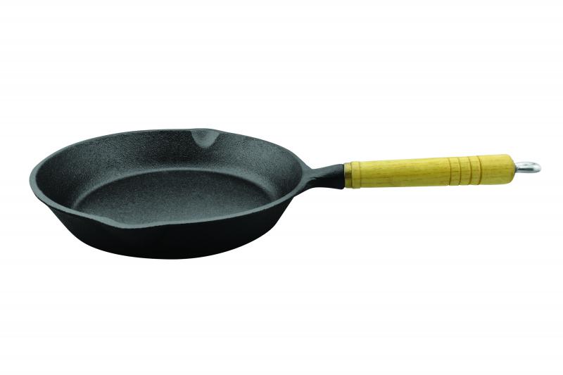 Tigaie Fonta Heinner 23cm cu Mâner Lemn - Gătire Profesională