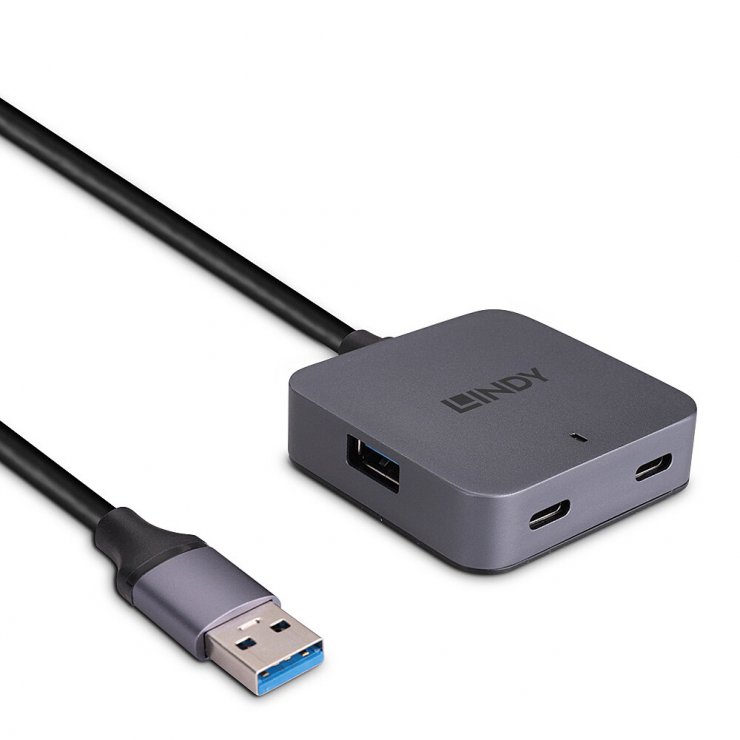 Cablu Activ USB 3.2 Hub 4 Porturi Lindy, 5m