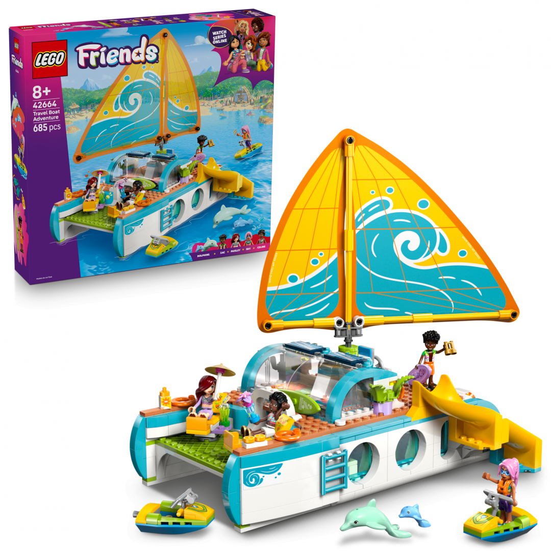 LEGO Friends Călătoria Aventuroasă cu Barca 42664 | 685 Piesă