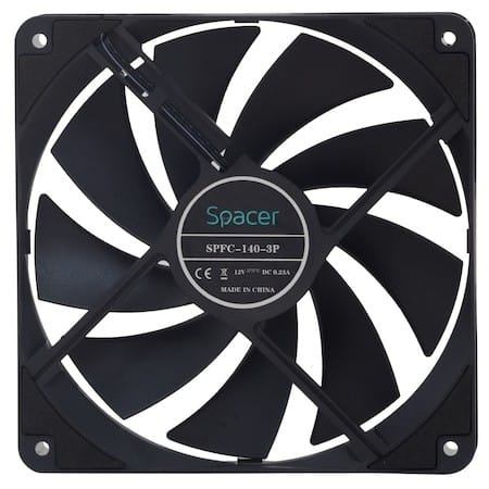 Ventilator PC Spacer 140mm - Răcire Eficientă 67.6CFM - imagine 2