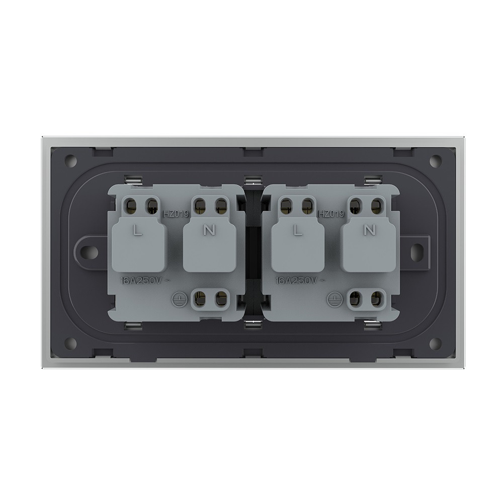 Priza Dubla Livolo Sticla 4M Italiana - imagine 16