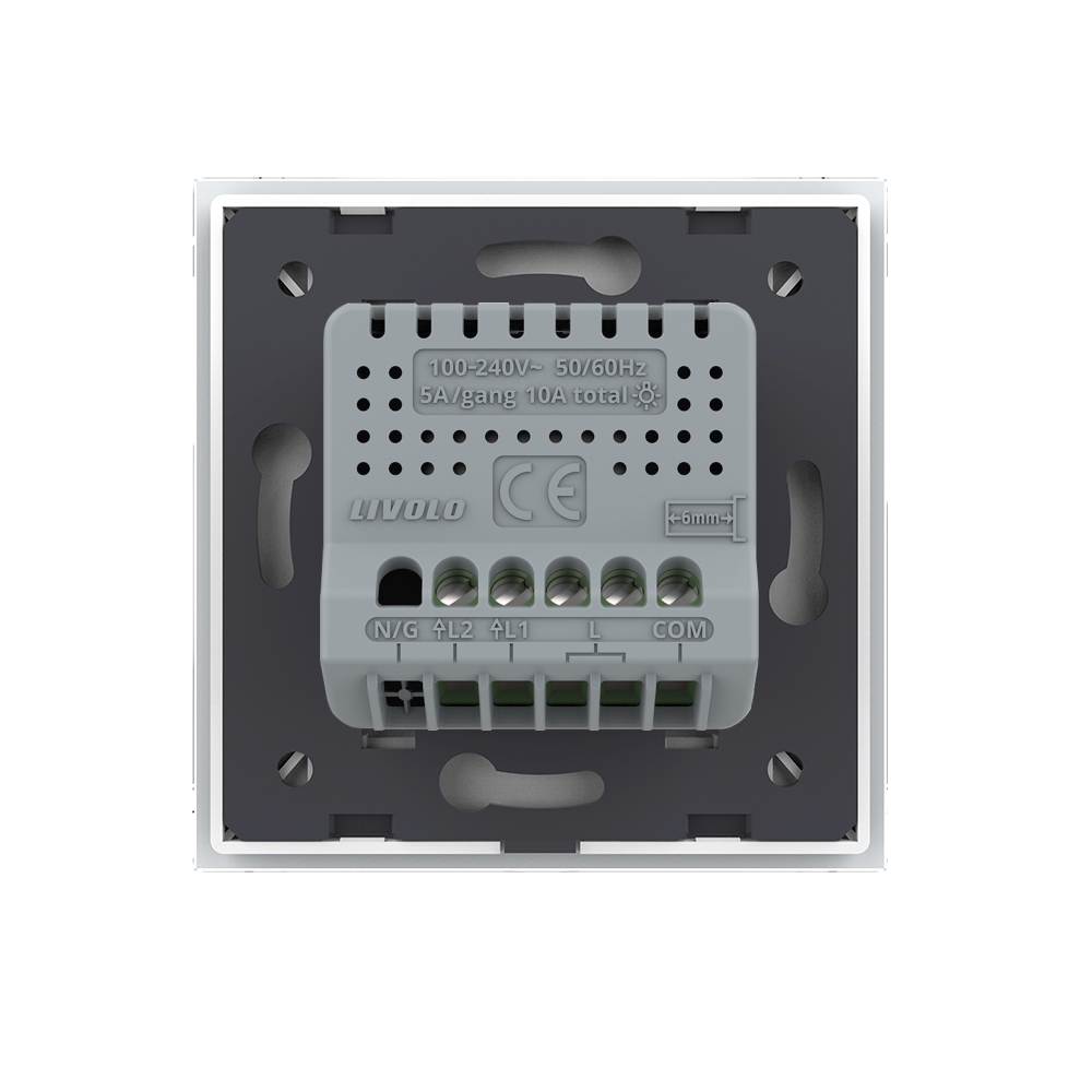 Intrerupator Touch ZigBee Livolo Dublu - imagine 4