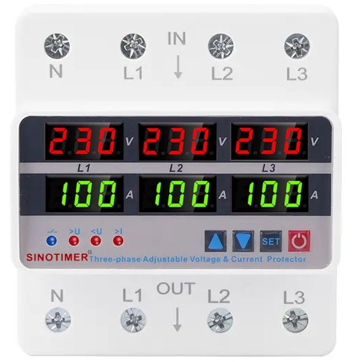 Releu Trifazatic Sinotimer 100A Protecție Digitală