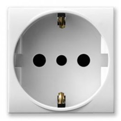 Priza Schuko 2M Ave Domus 441090TS, Alb