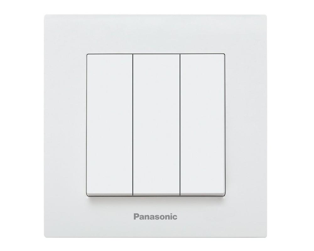 Intrerupator triplu Panasonic Karre Plus alb