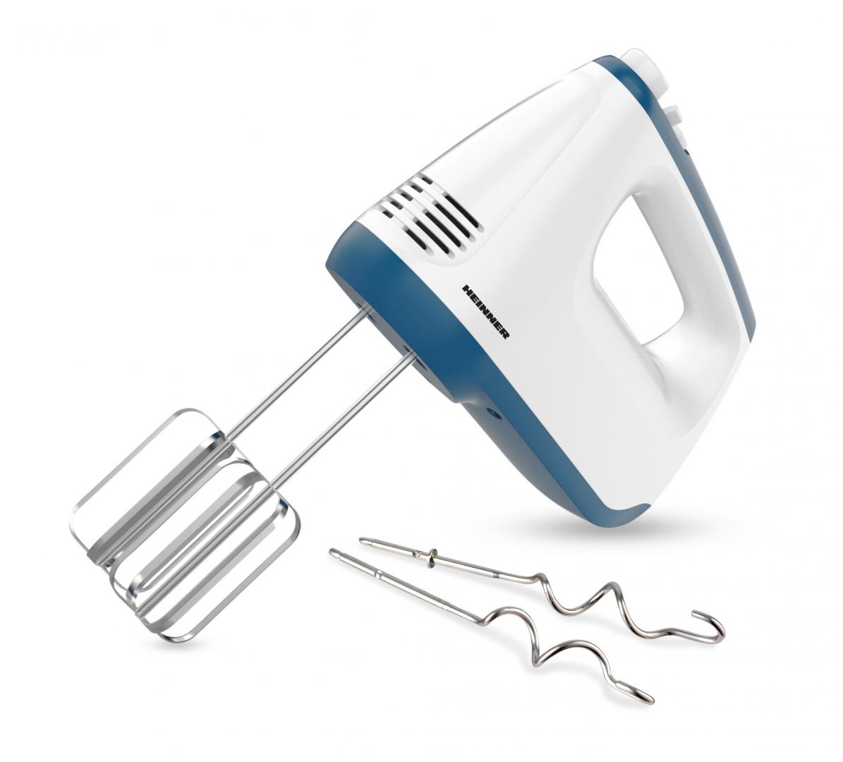 Mixer de Mână Heinner HM-400BL, 400W, 6 Viteze + Turbo