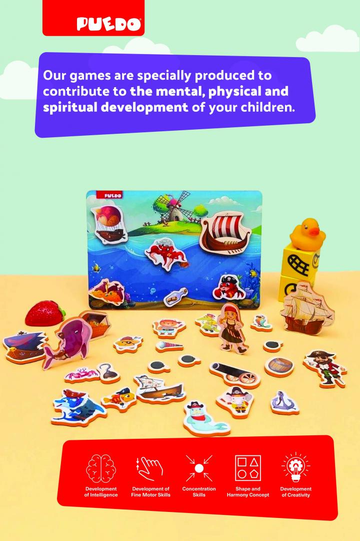 Joc Magnetic cu Pirați - Educativ și Captivant | Generic - imagine 4