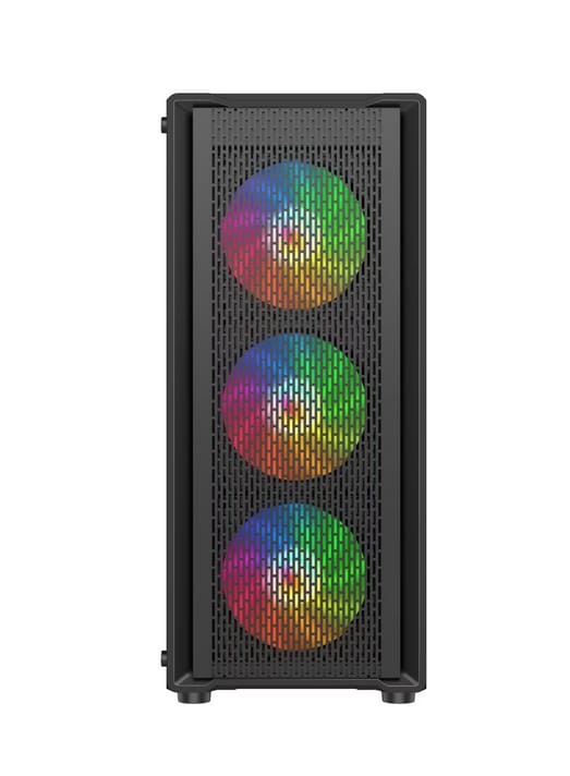 Carcasa Gaming DUNE Mid Tower ARGB Negru - 4 Ventilatoare Incluse - imagine 10