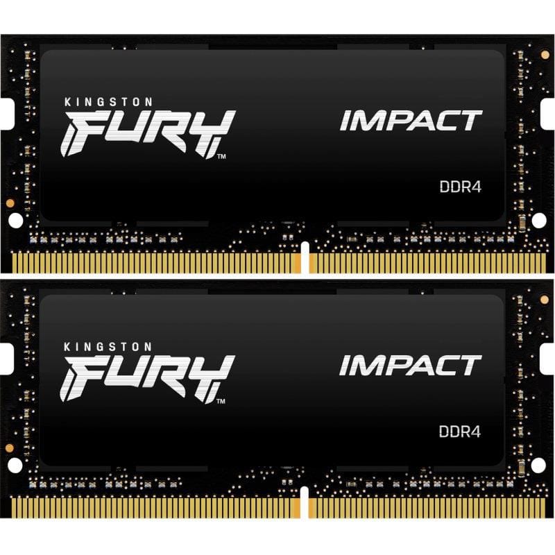 Kingston 32GB DDR4 3200MHz SODIMM Kit 2x16GB FURY Impact - imagine 3