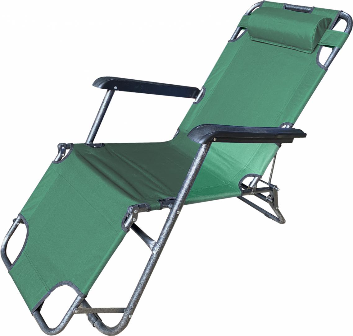 Sezlong Verde Relaxare 153x60x79cm - Confort și Design Modern