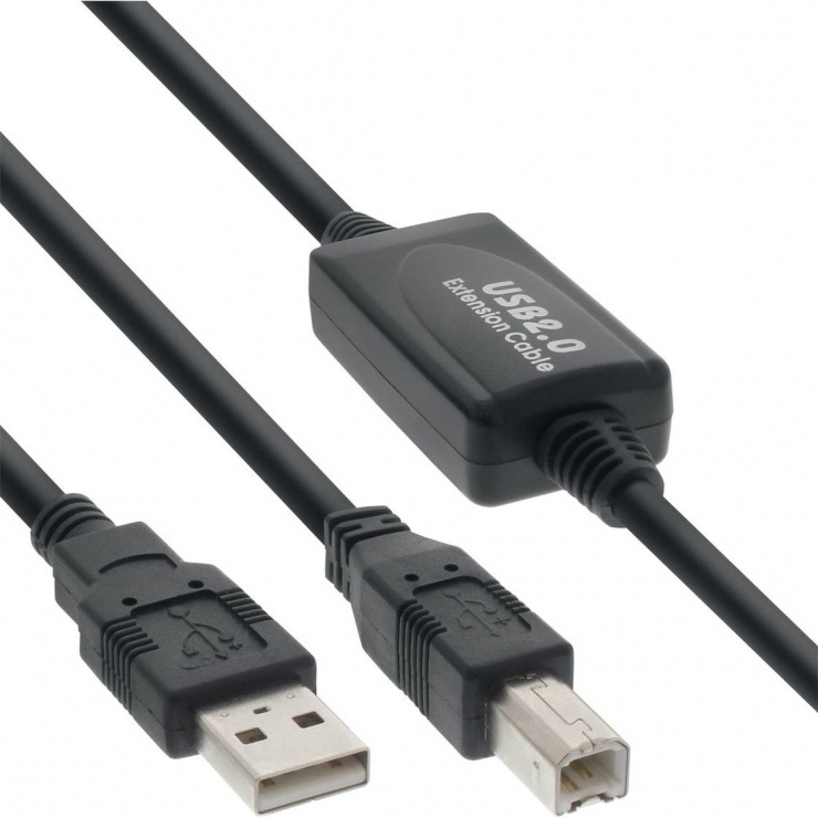 Cablu USB Activ 15m Imprimantă OEM