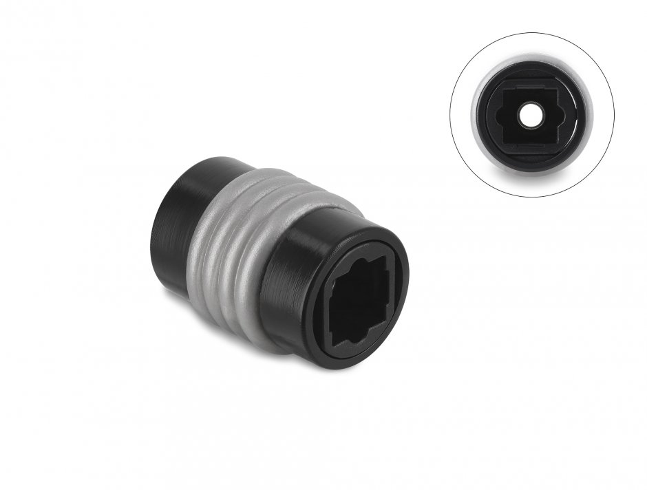 Adaptor Toslink Delock 84697, extinde cablu audio optic