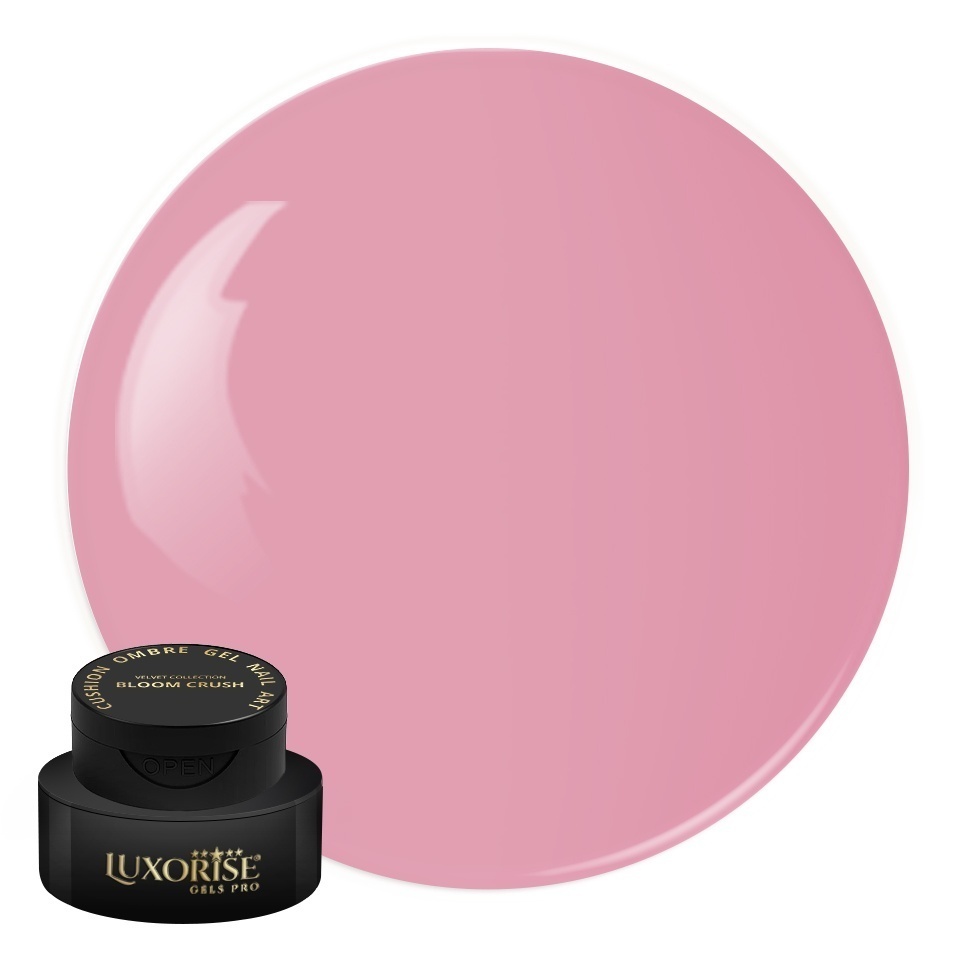 Gel UV Nail Art Babyboomer LUXORISE Cushion Ombre Velvet - Bloom Crush, 2ml