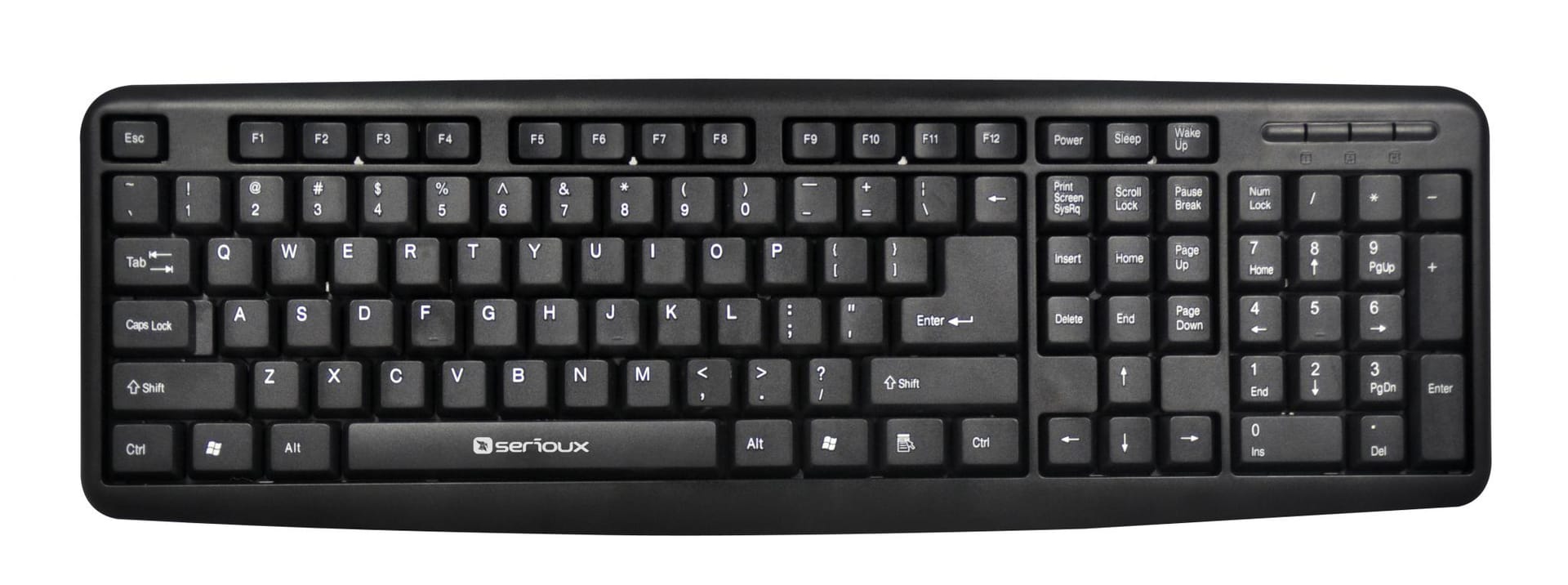 Tastatura SERIOUX 9400USB 104 Taste Negru - Conectare USB - imagine 4