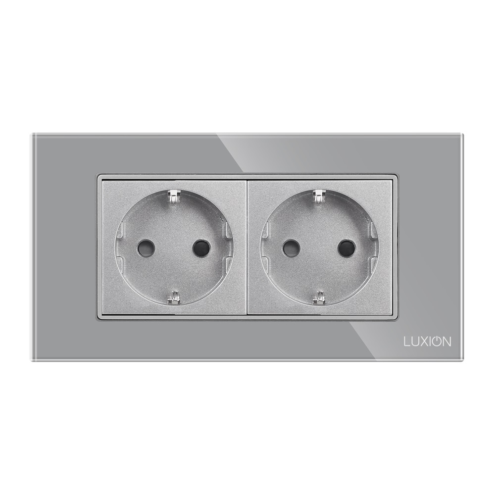 Priza Dubla Sticla Luxion 4M, Design Modern - imagine 14