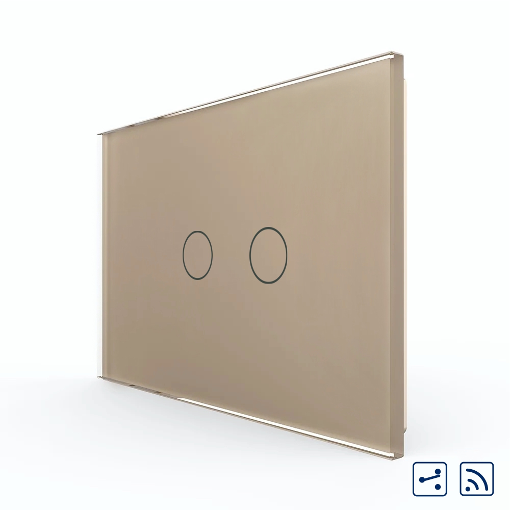 Intrerupator Dublu Touch Wireless Livolo Sticla - imagine 9