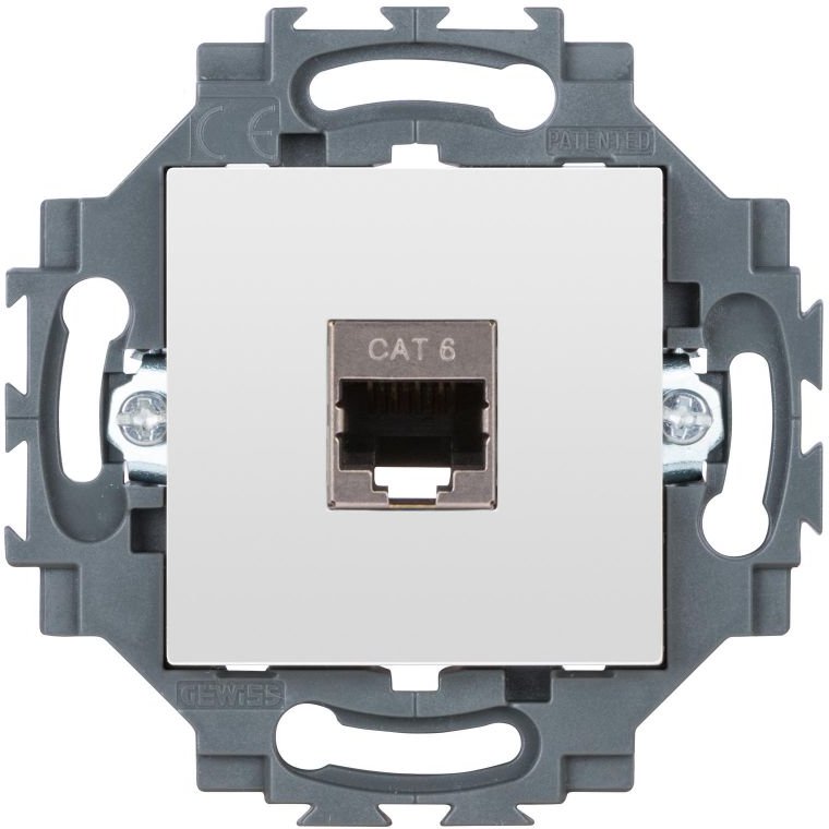 Priza Date RJ45 CAT6 FTP Gewiss Dahlia, Alb