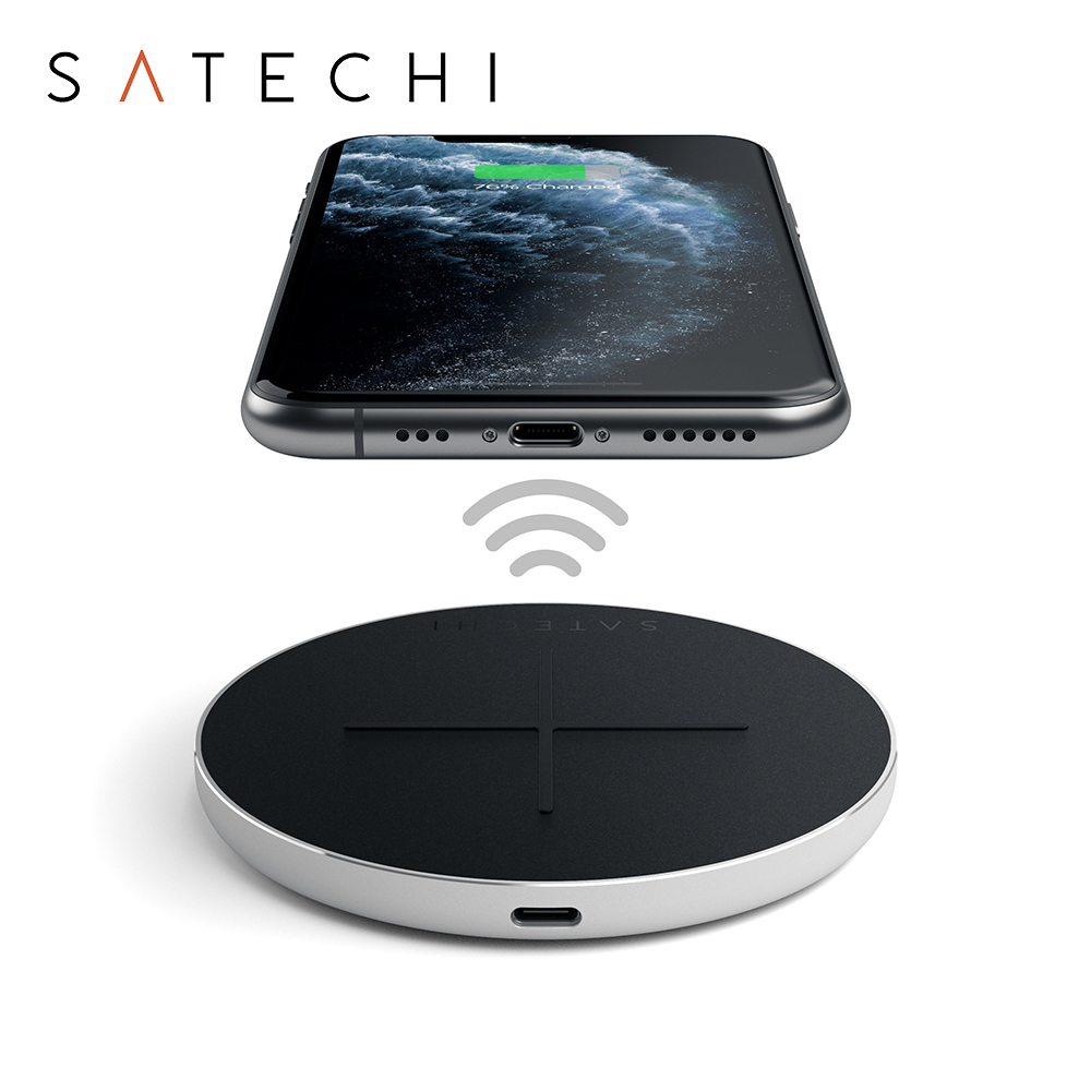 Încărcător Wireless Satechi 10W, Certificat Qi - imagine 6