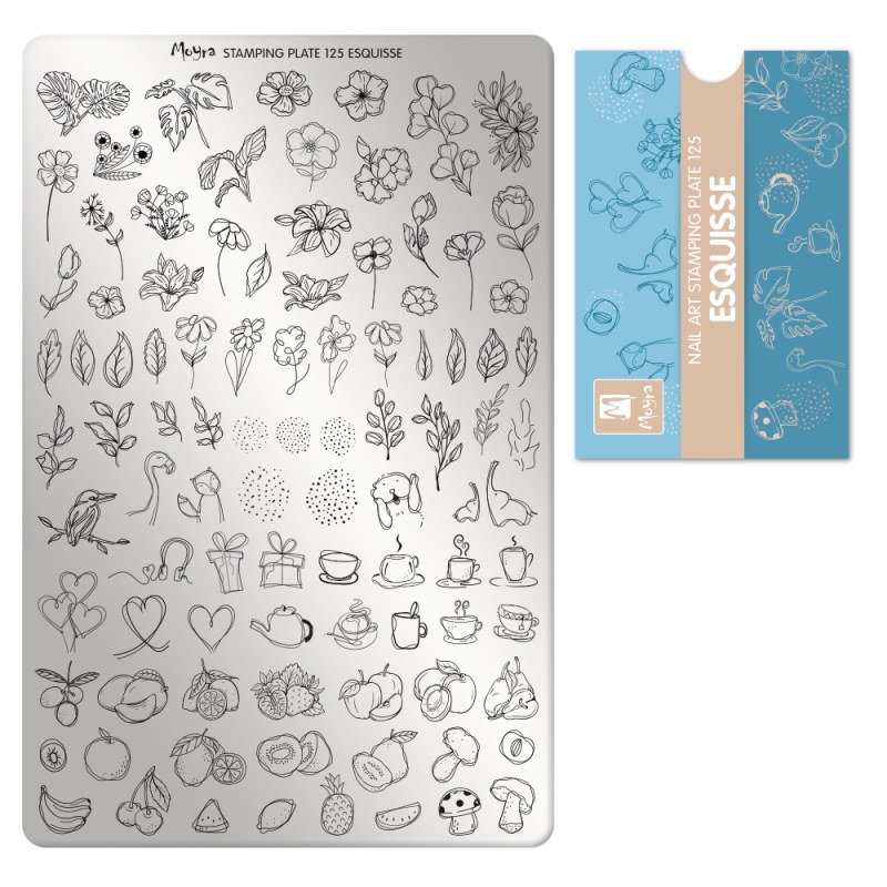 Matriță Ștampilă Nr.125 Esquisse | Nailshop