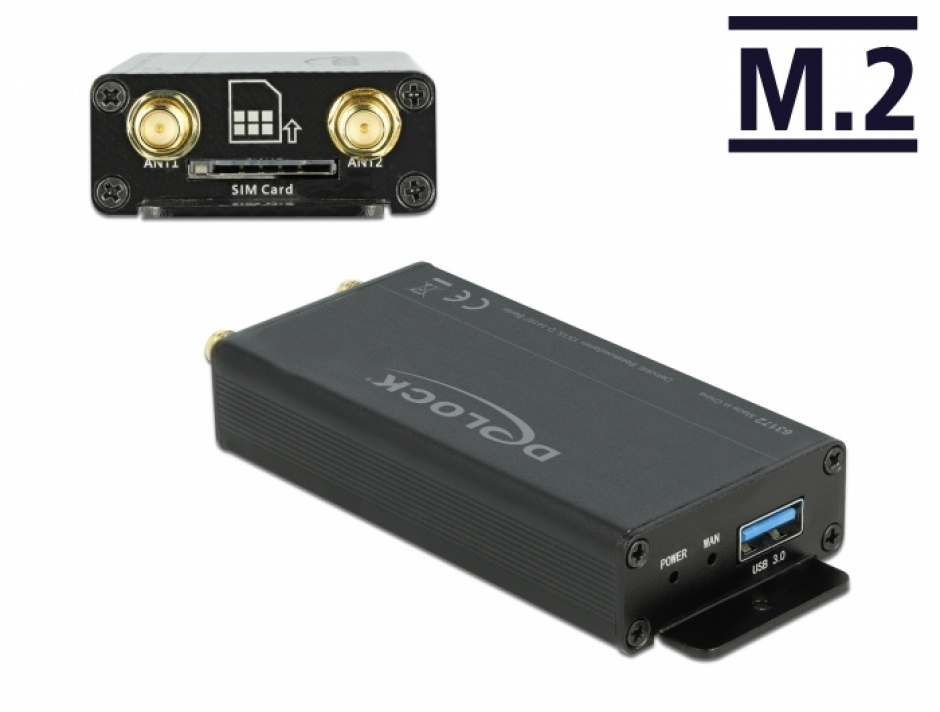 Convertor Delock USB 3.0 pentru M.2 cu Slot SIM
