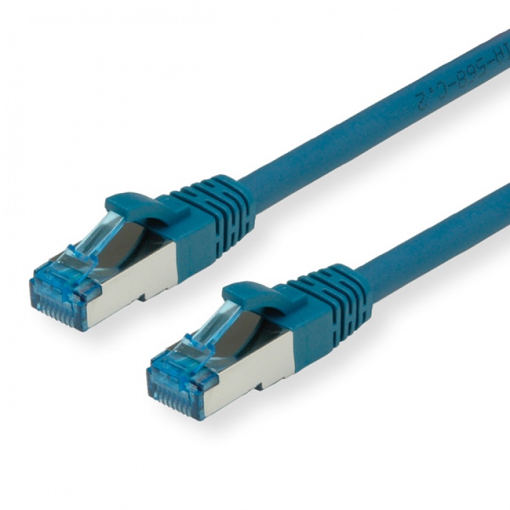 Cablu Rețea S-FTP Cat 6A Bleu 1m, Value