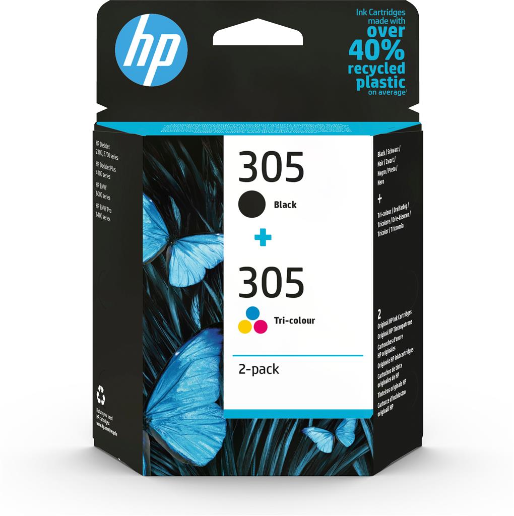 Cartușe HP 305 Original Set Negru+Color pentru DeskJet