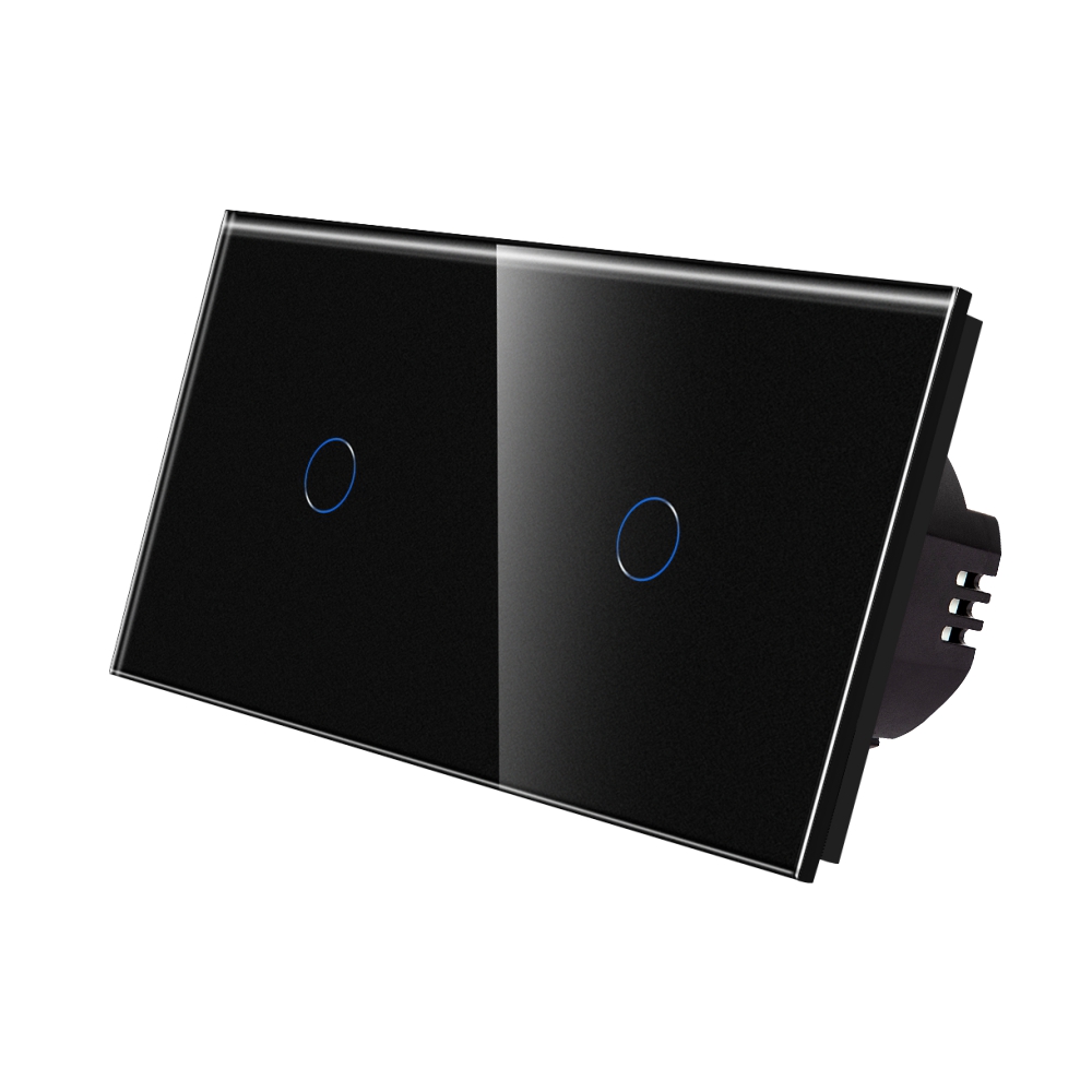 Intrerupator Touch LUXION, Dublu, Sticla, 10A - imagine 5