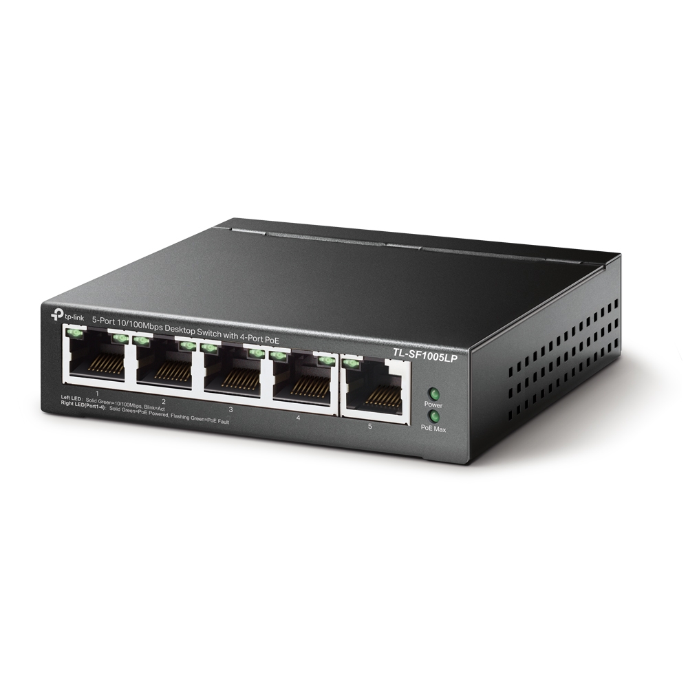 Switch TP-LINK TL-SF1005LP 5 Porturi PoE+ 41W - Rețea Stabilă - imagine 2