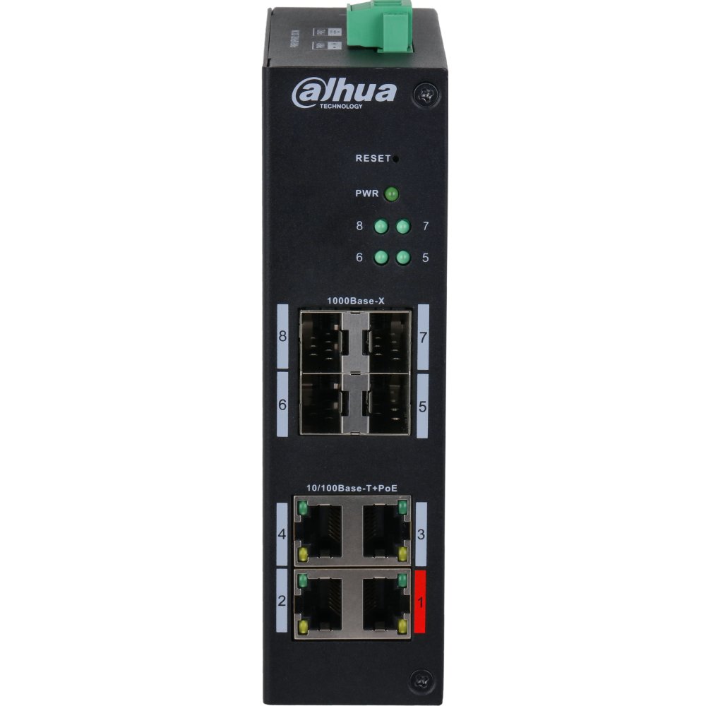 Switch Dahua HS4408-4ET-96, 8 porturi, 4 PoE + 4 SFP