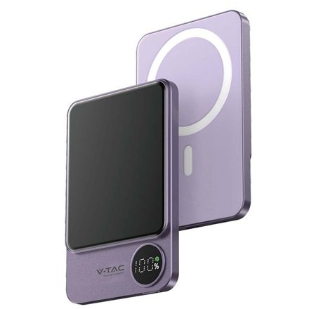 Power Bank V-TAC 5000mAh Wireless 20W Slim