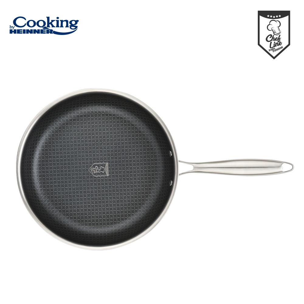Tigaie Inox Heinner Titanium3 24cm - 3 Straturi Antiaderent - imagine 3